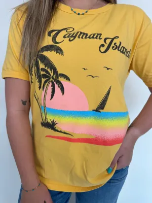 Daydreamer Cayman Islands Ringer Tee