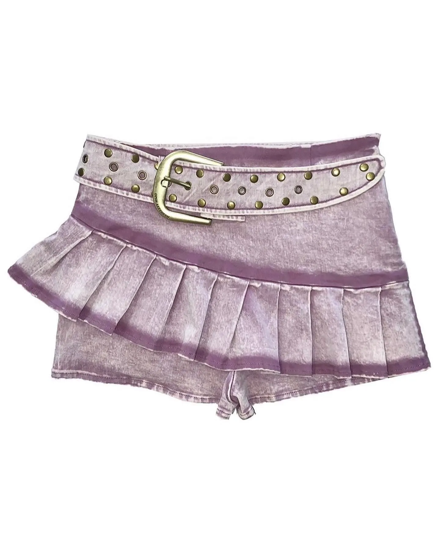 distressed colored skirt shorts