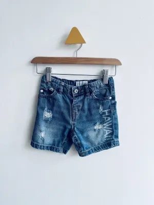Distressed Hawaii Jean Shorts // 18-24M