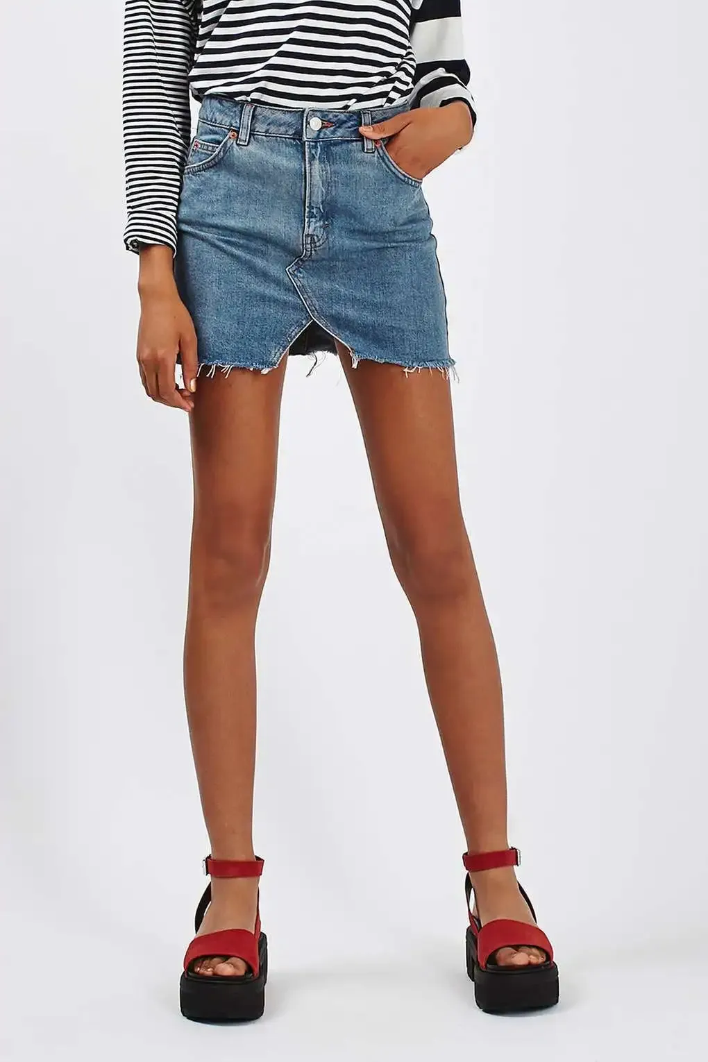 Dynamite Women Denim Mini Skirt