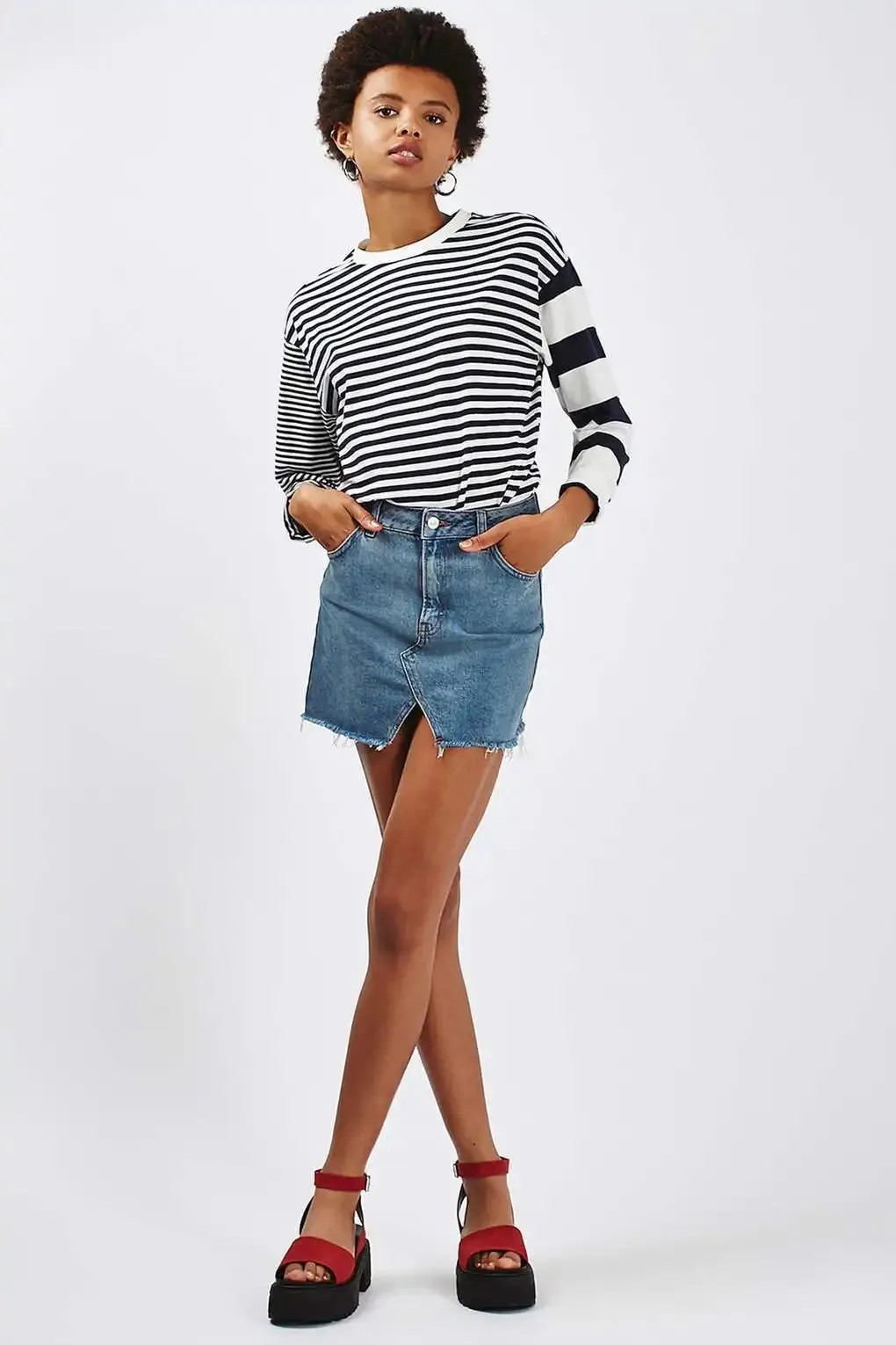 Dynamite Women Denim Mini Skirt