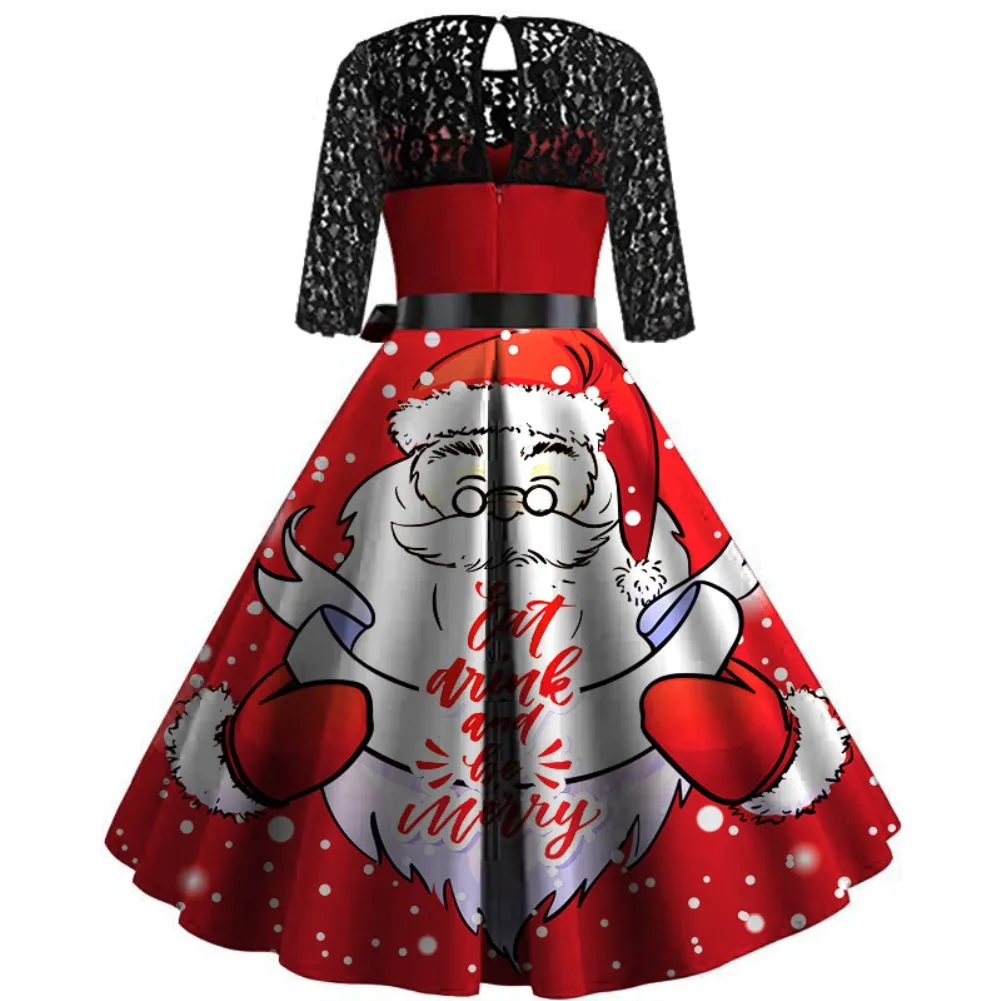 Eat, Drink and Be Merry Vintage Dress