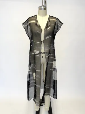 Ellen Brook Organza Printed Duster