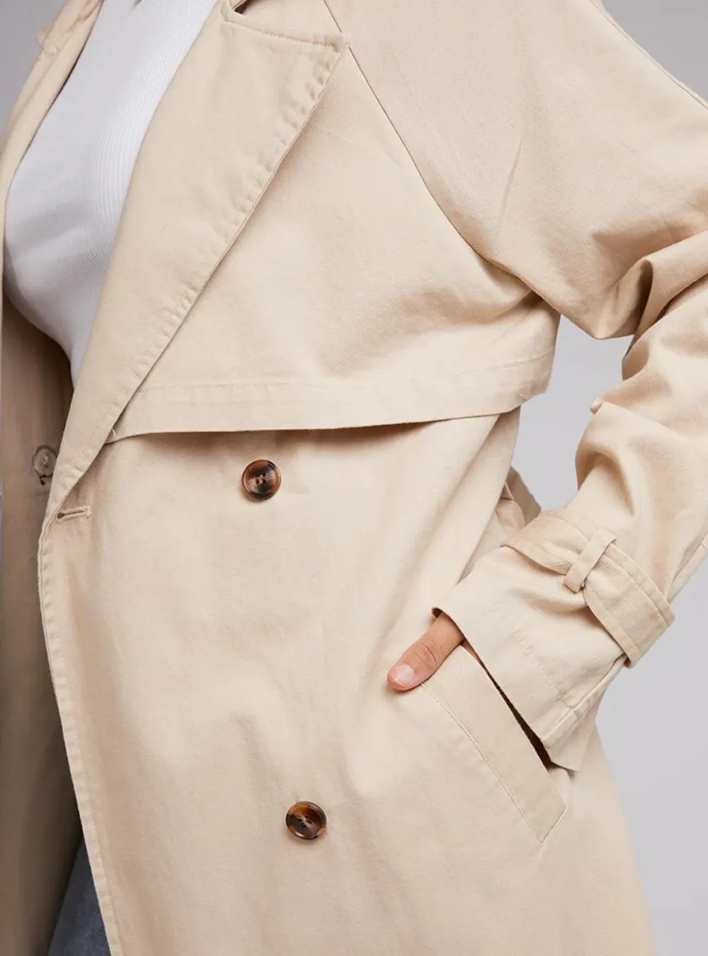 Emerson Trench Coat - Tan