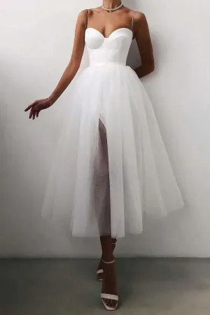 Esmeralda - Prom dress with spaghetti straps and straight line