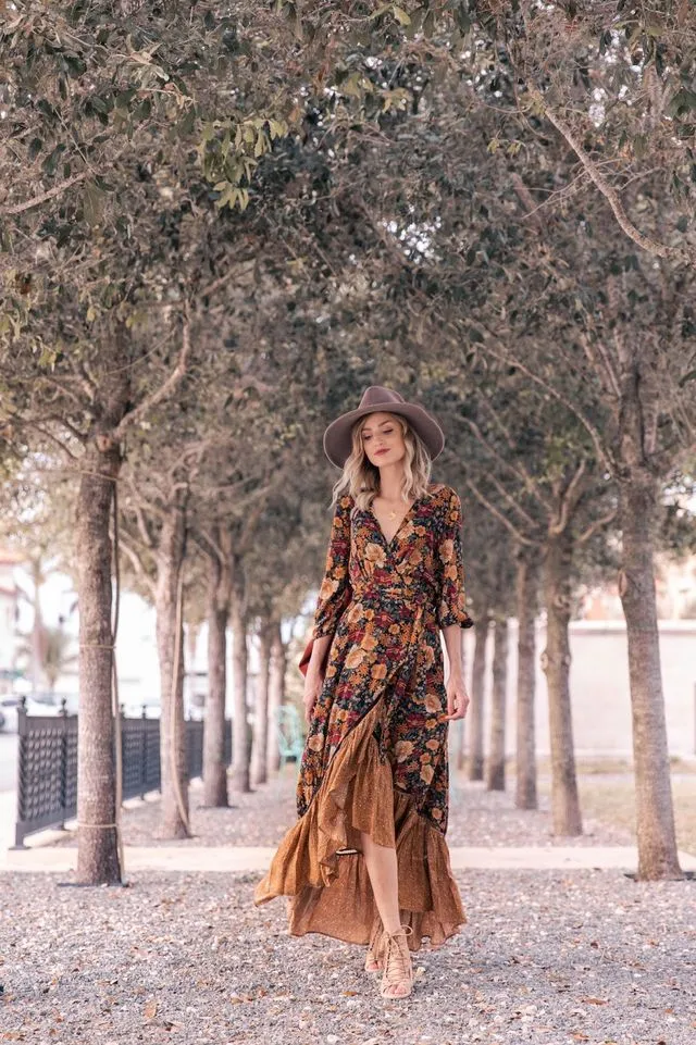 Eunice – Floral Women's Vintage Dress