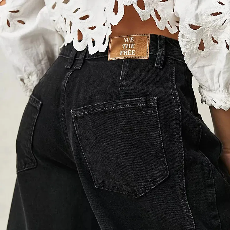 Eva Mid Rise Barrel Jean