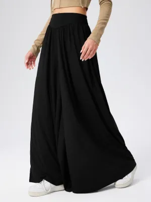 Exaggerated Black Flair Pants