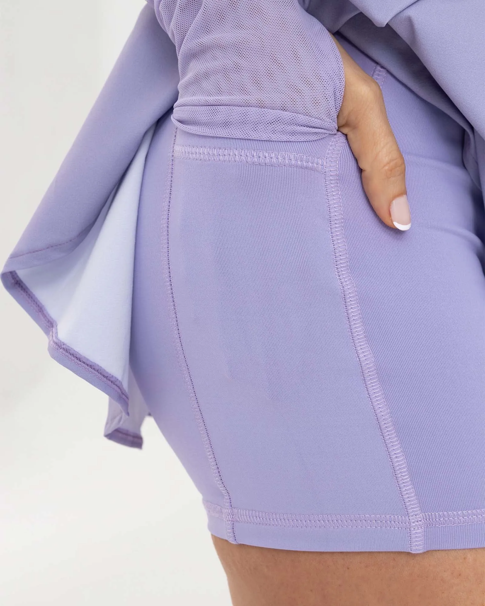 Falda activewear lila sporty FIBER