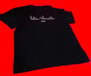 Fallon Aurielle Unisex Signature 313 Rep Yo Set Area Code T-Shirt (Black & White)