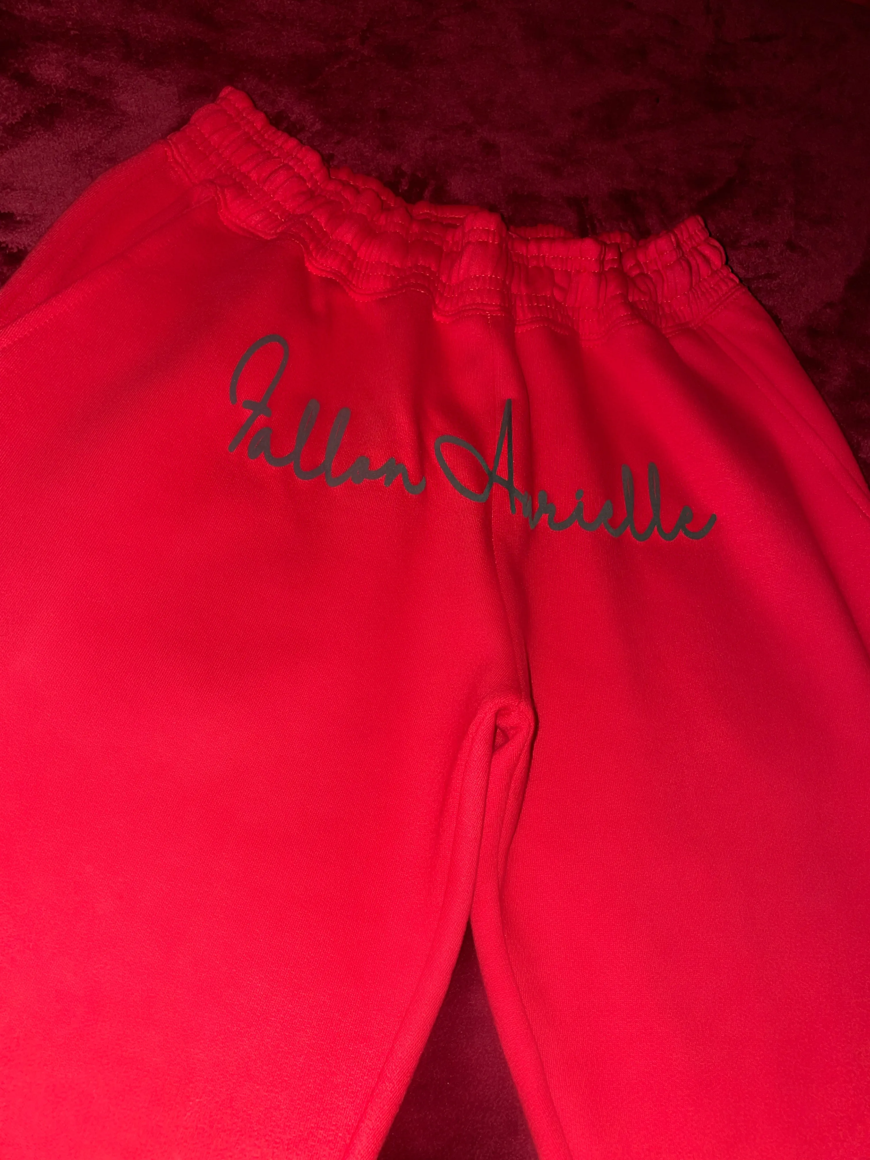 Fallon Aurielle Unisex Signature Classic Jogging Set (Red & Black)