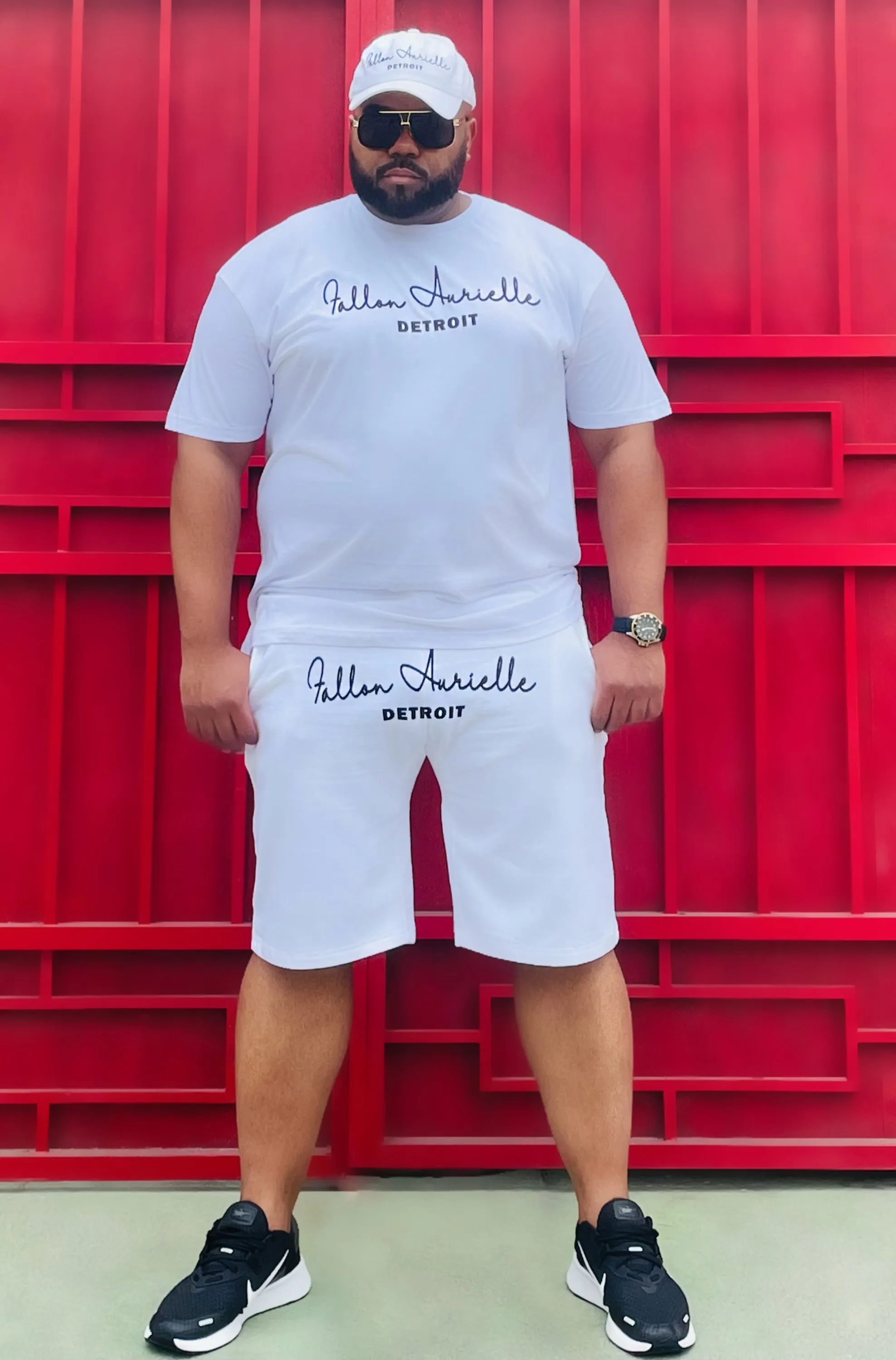 Fallon Aurielle Unisex Signature Detroit Rep Yo Set T-Shirt (White & Black)