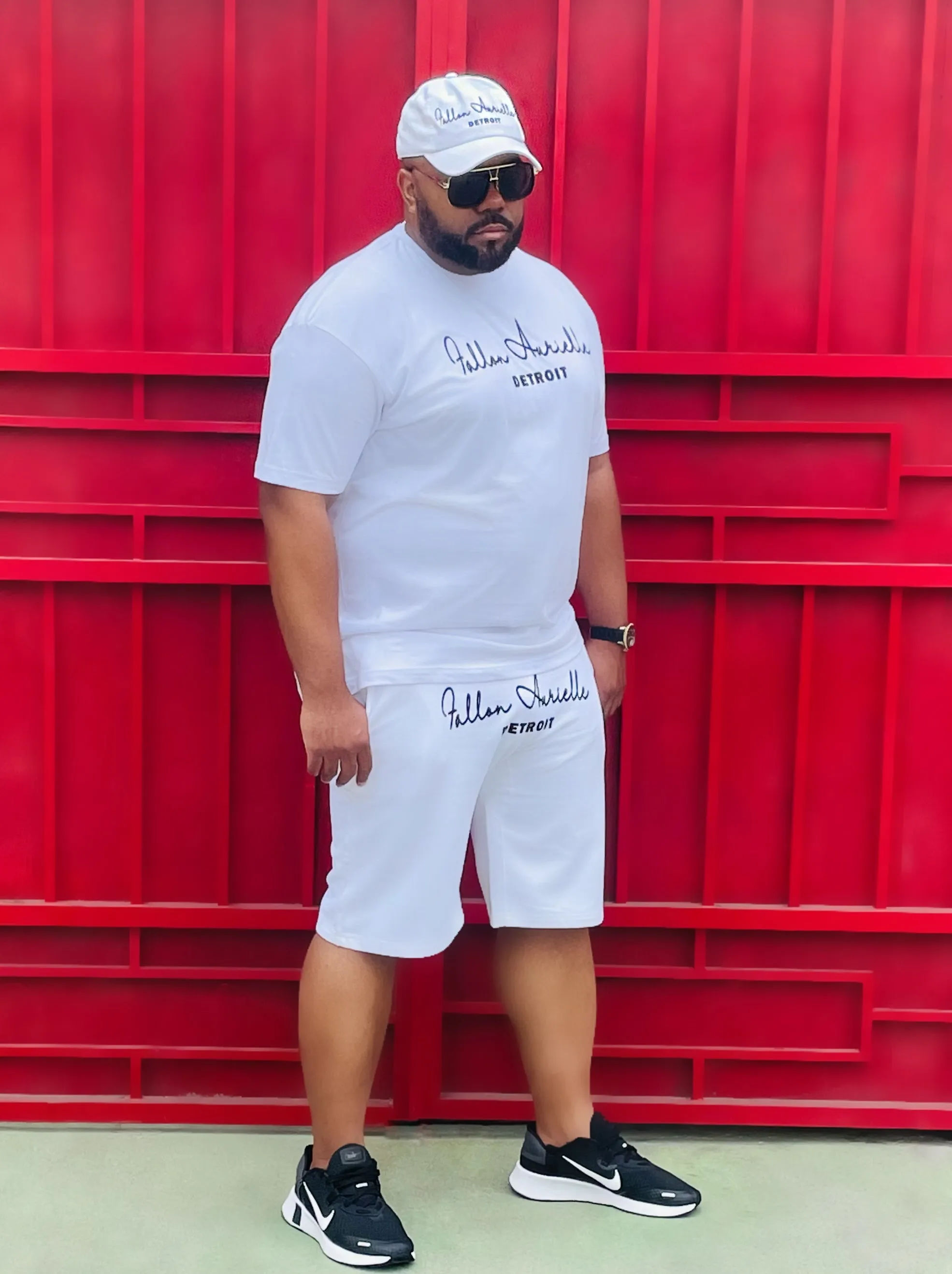 Fallon Aurielle Unisex Signature Detroit Rep Yo Set T-Shirt (White & Black)