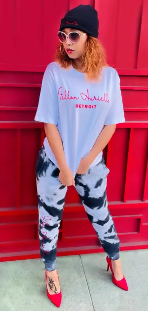 Fallon Aurielle Unisex Signature Detroit Rep Yo Set T-Shirt (White & Red)
