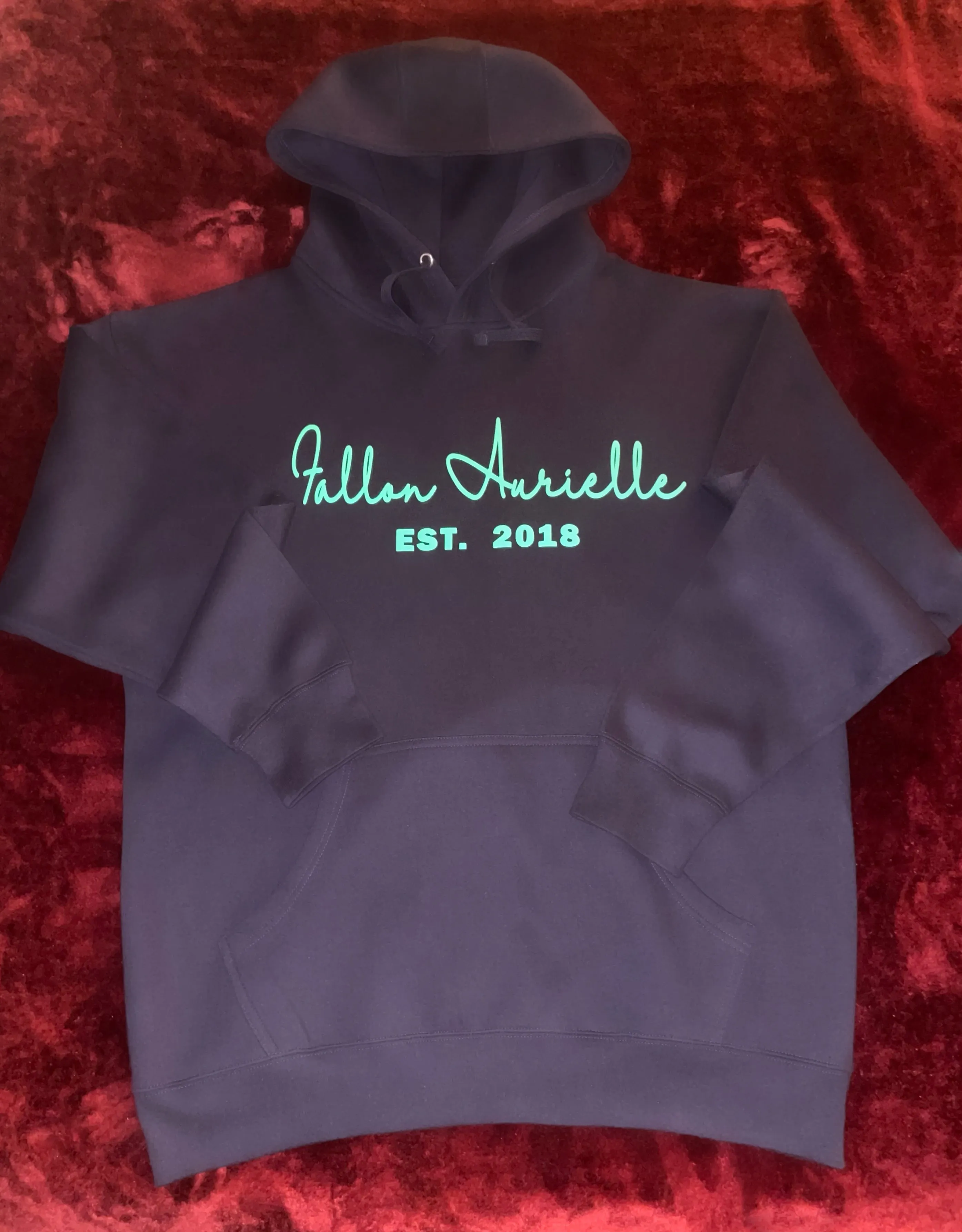 Fallon Aurielle Unisex Signature EST. 2018 Jogging Set (Navy Blue & Green)