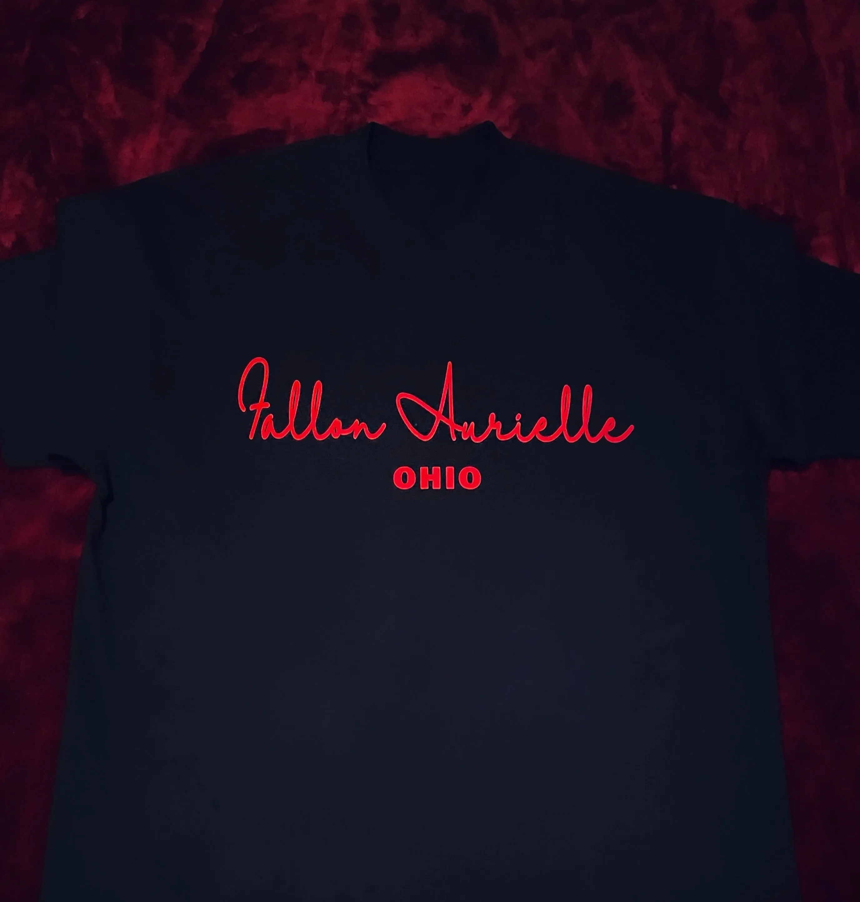 Fallon Aurielle Unisex Signature Ohio Rep Yo Set T-Shirt (Black & Red)