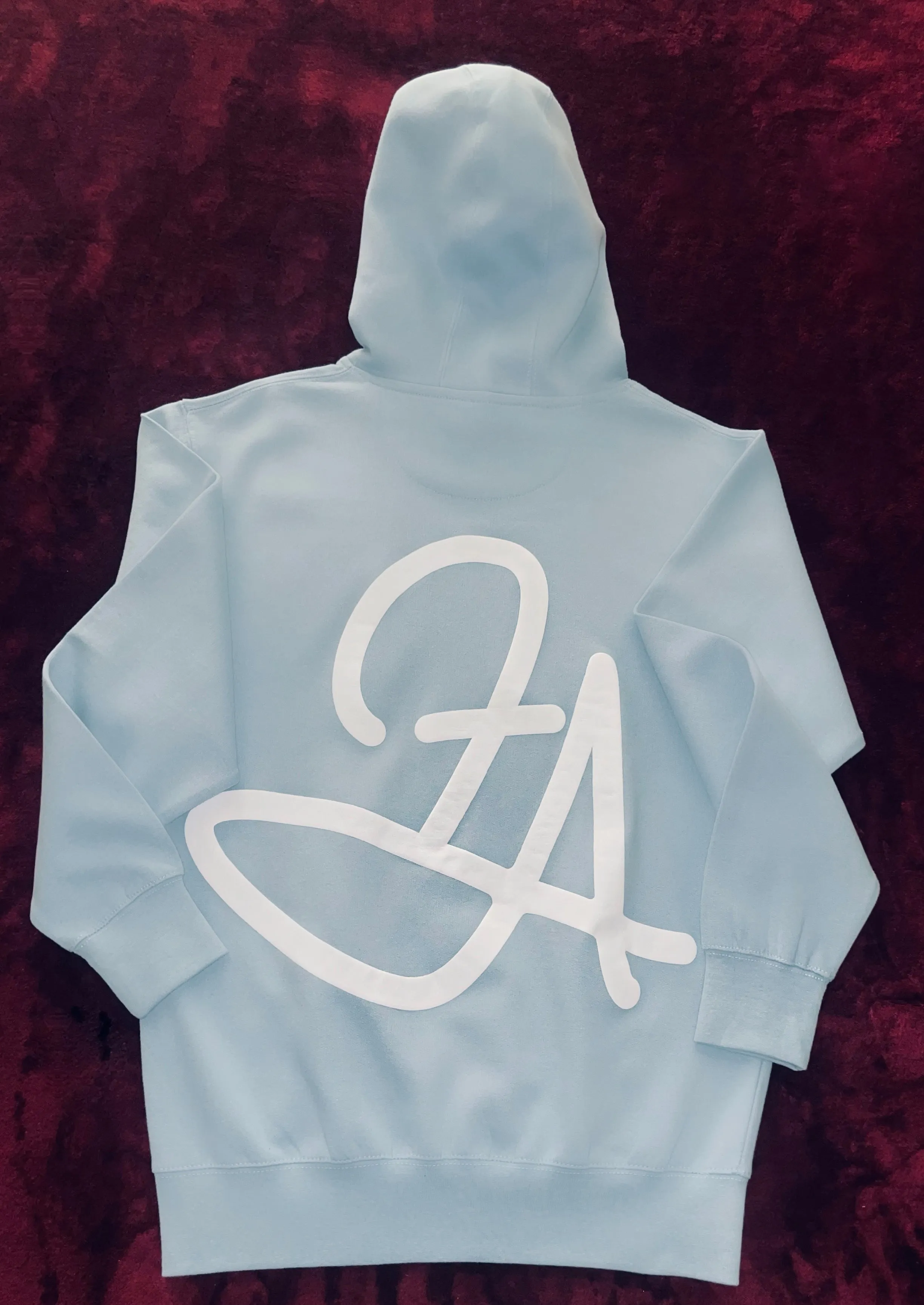 Fallon Aurielle Unisex Signature Trillionaire Club Jogging Set (Powder Blue & White)