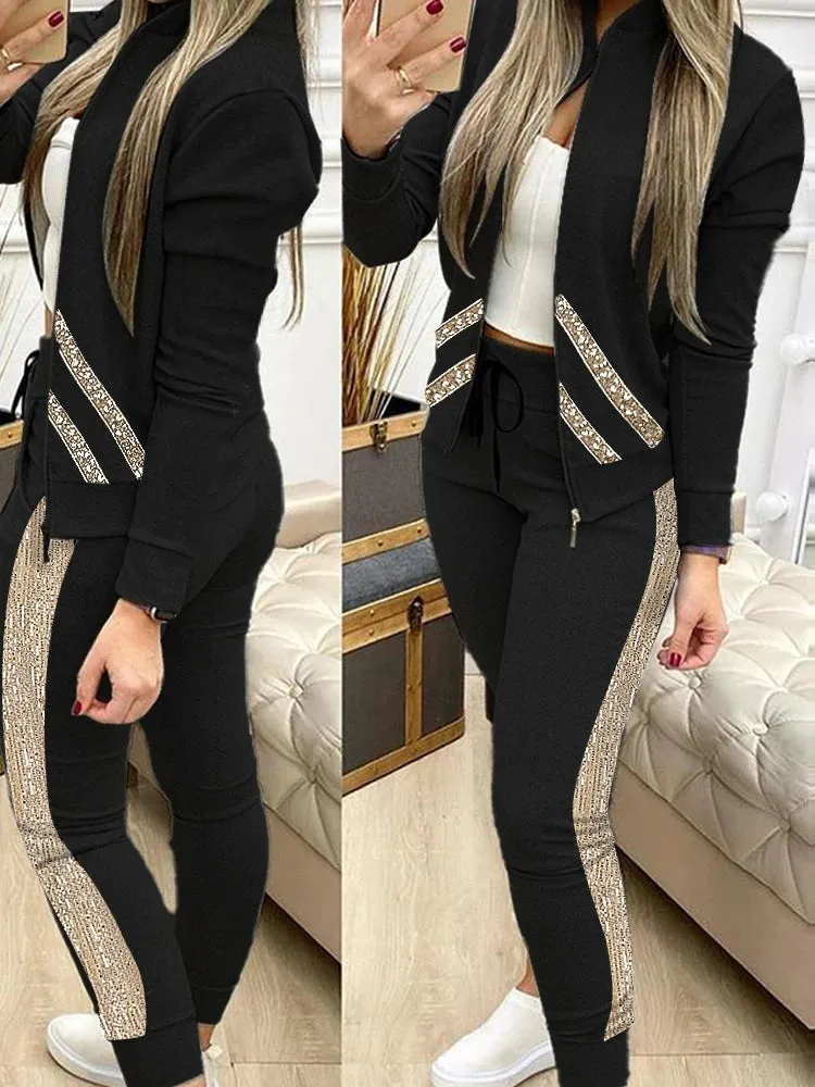 Fashion Tracksuit 2 Piece Set