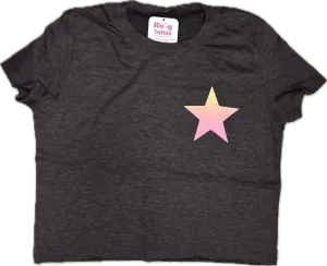 FIREHOUSE-  Ombre Star T-Shirt (Heather Black)