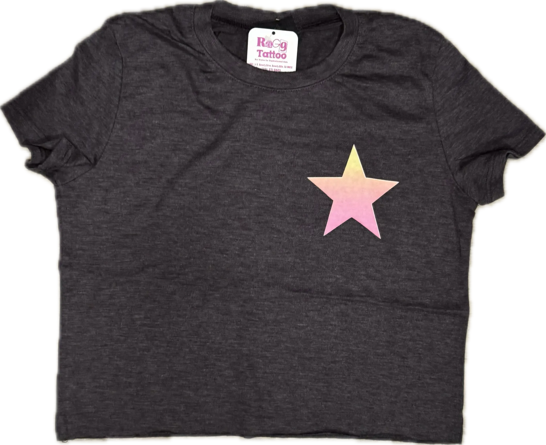 FIREHOUSE-  Ombre Star T-Shirt (Heather Black)