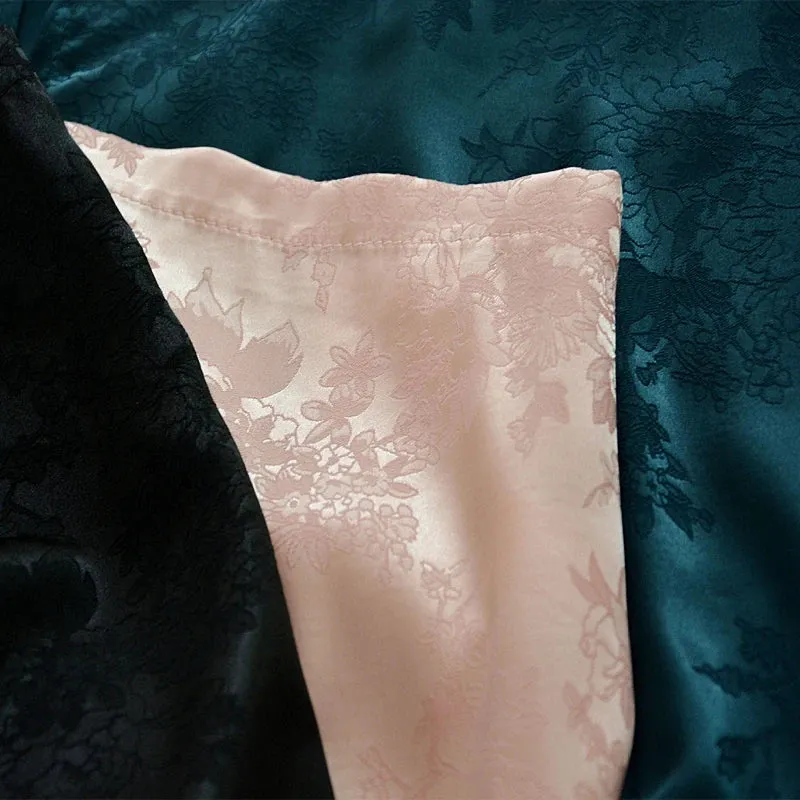 Floral Mini Satin Skirt