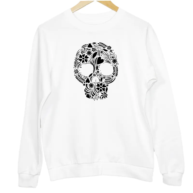 Floral Skull Adult's Sweatshirt