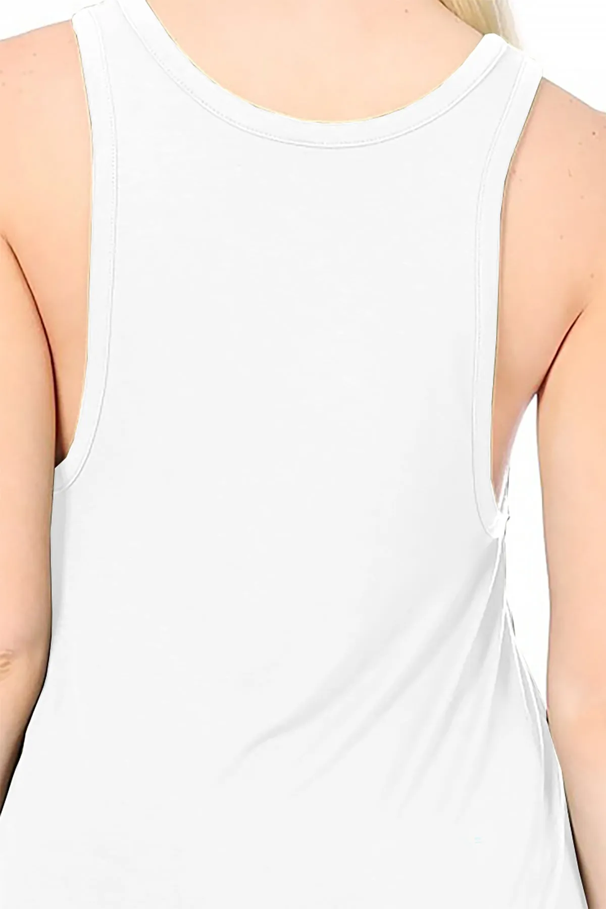 Flowy Workout Tank Top – Modal Racerback Sleeveless Design ZBMD1026RC76 $4Each