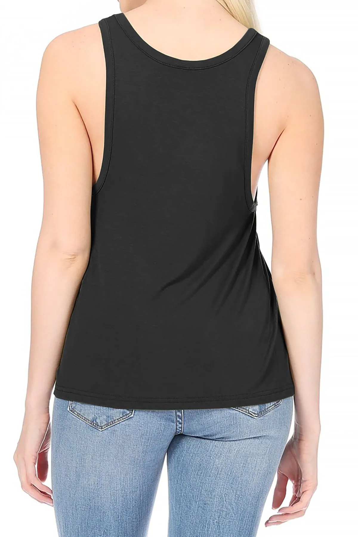 Flowy Workout Tank Top – Modal Racerback Sleeveless Design ZBMD1026RC76 $4Each