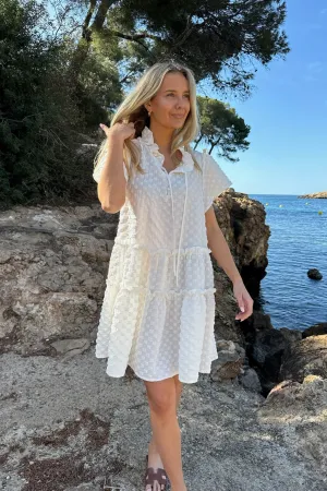 FridaIC Kjole - Bubble Hvid