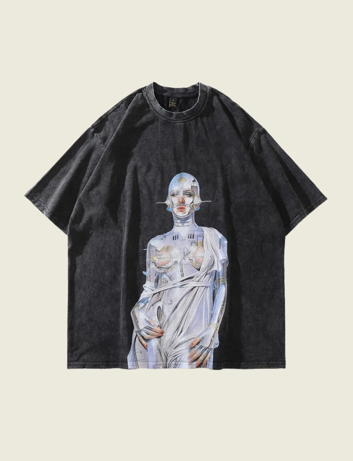 FSW® Harajuku Robot Graphic T-Shirt
