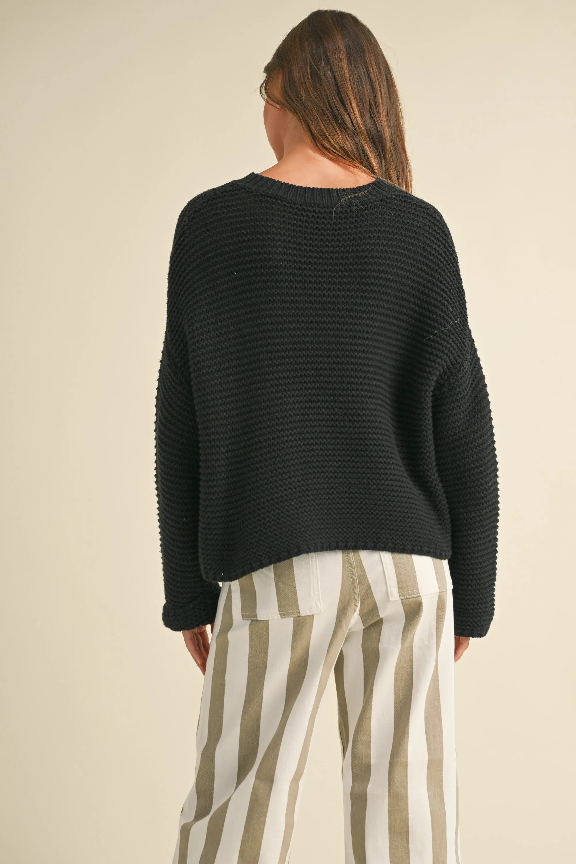 Gabbi Knitted Top- Black