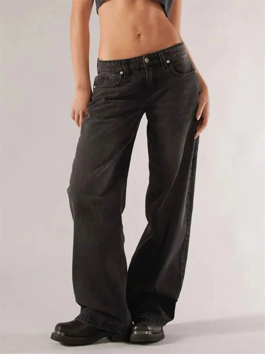 Gaono Retro Wide-Leg Denim