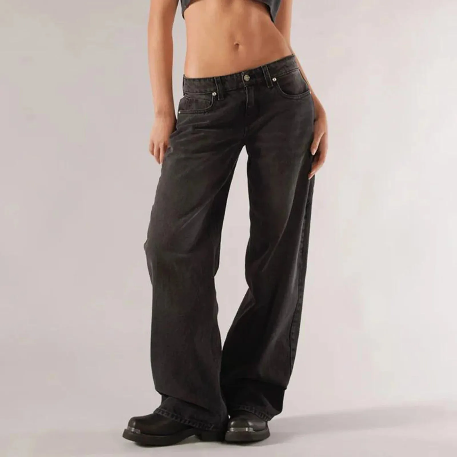 Gaono Retro Wide-Leg Denim