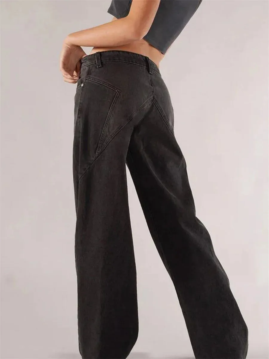 Gaono Retro Wide-Leg Denim