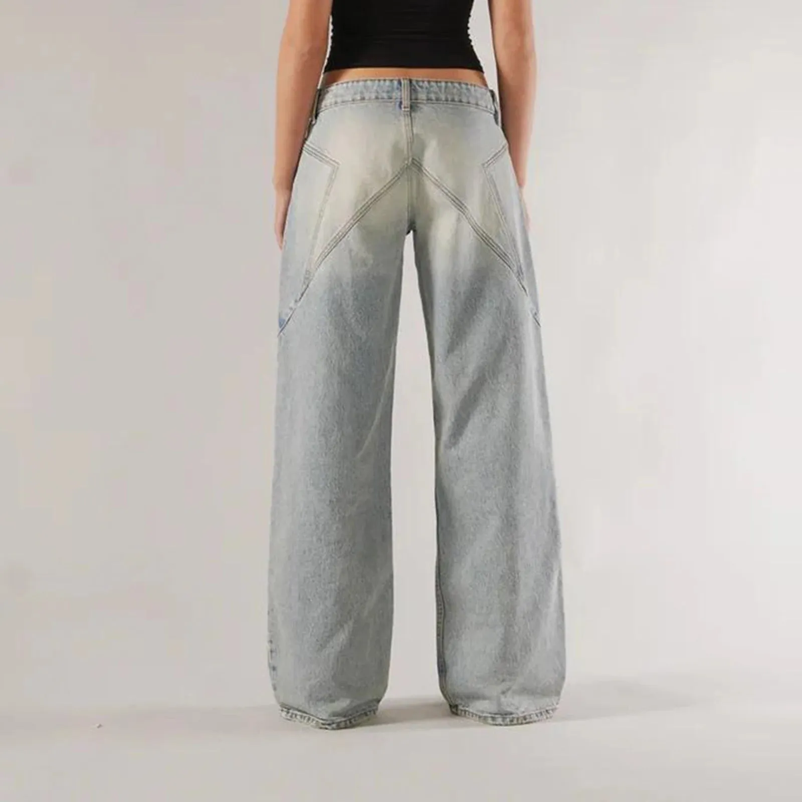 Gaono Retro Wide-Leg Denim