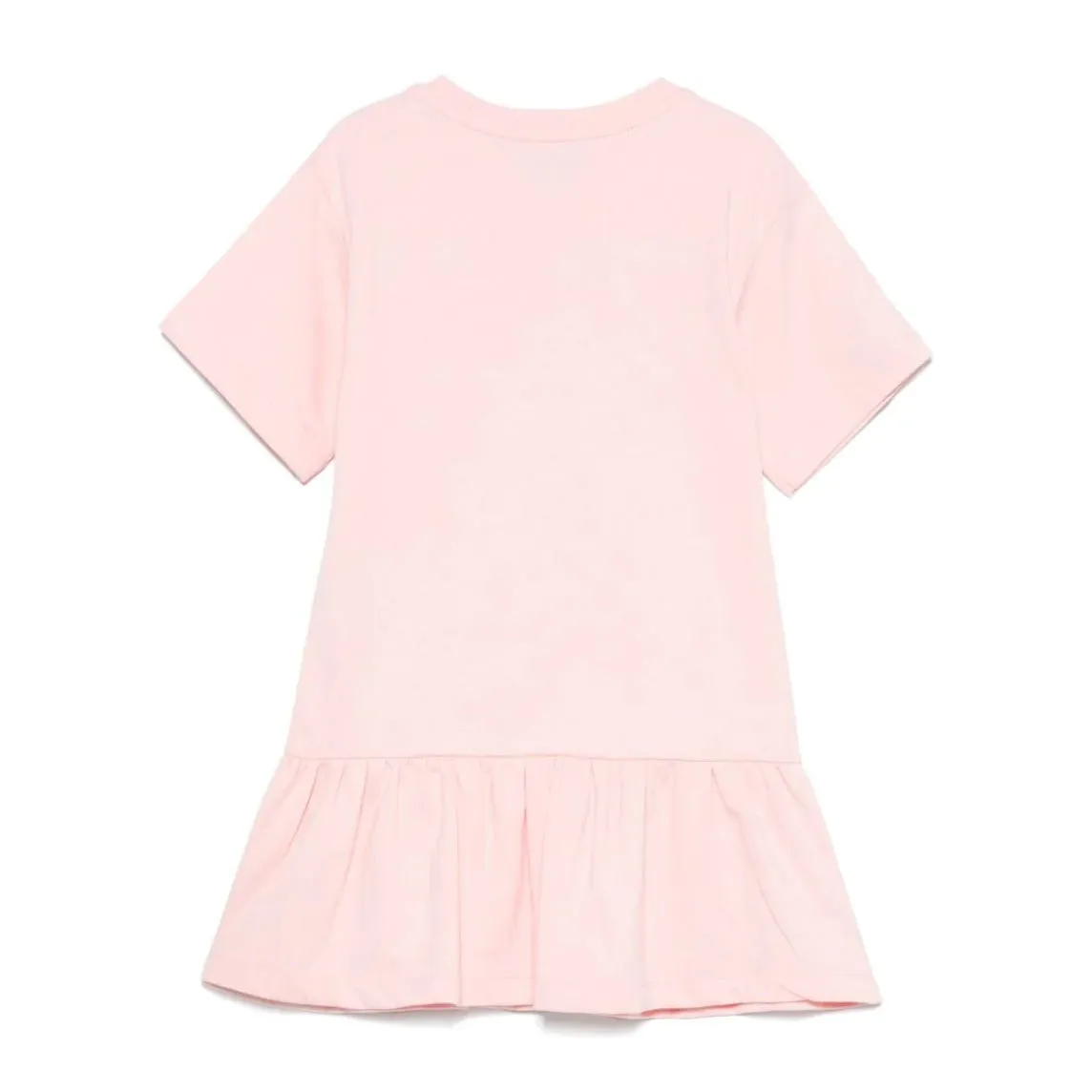 GIRL SS TOY BEAR PINK LOGO PRINT DRESS