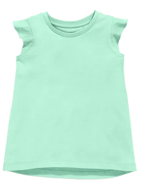 Girls Ruffle Shirt - Mint