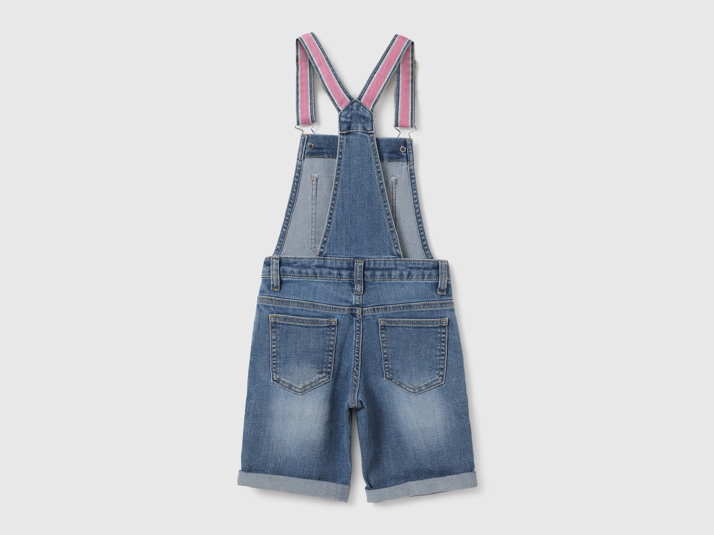 Girls Solid Shoulder Strap Dungaree