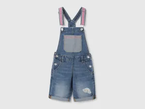 Girls Solid Shoulder Strap Dungaree