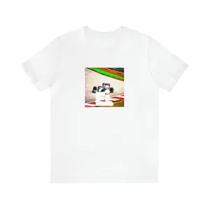 Giulietta DiVinci, a female streetwear designer from Naples, Italy in the 1990s. Giulietta was known for her blend of modern streetwear elements with traditional Italian styling. Her pieces often featured unique details such-Tee