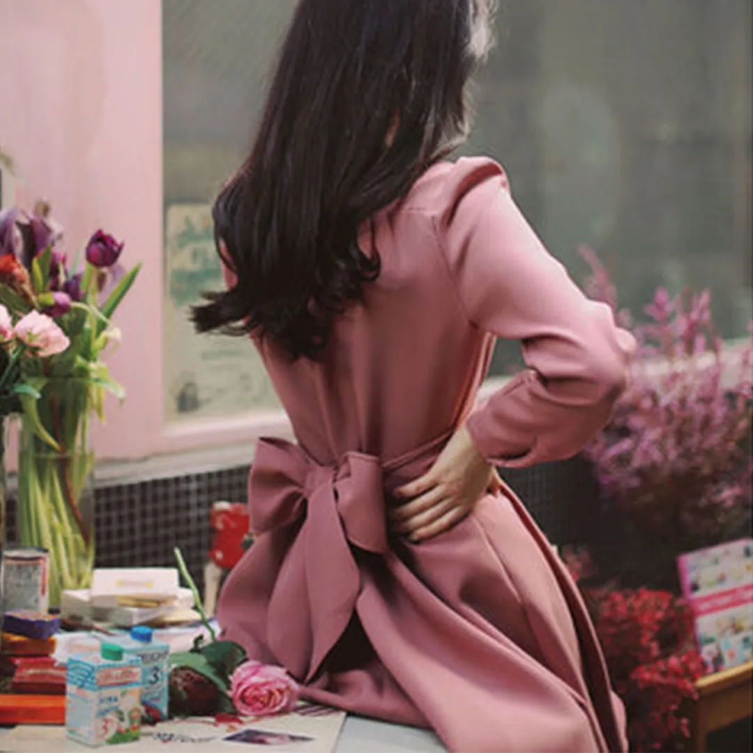 GOOD LIFE BACK BOW DRESS