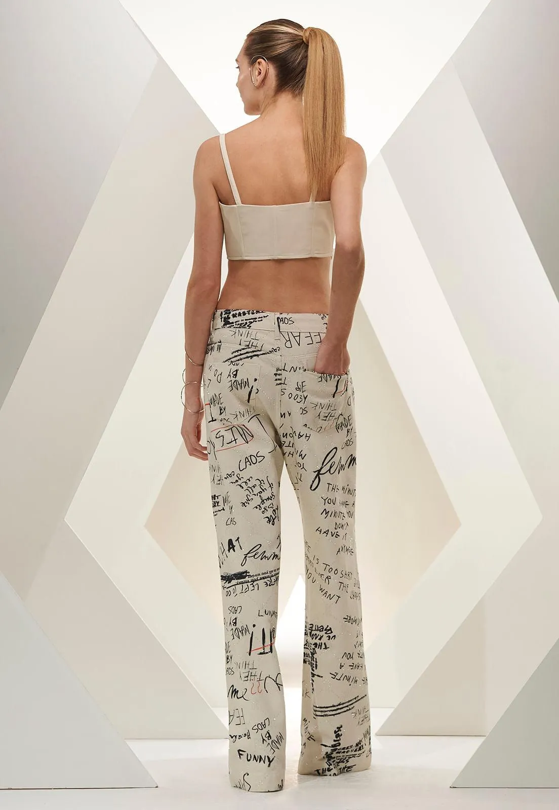 Graffiti Print Pants