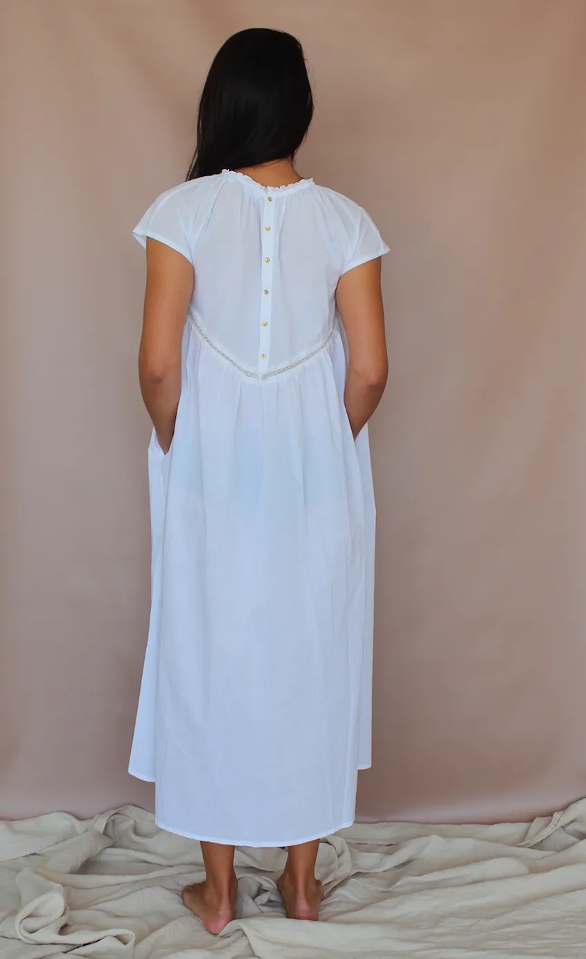 Greta Dress- Crystal White