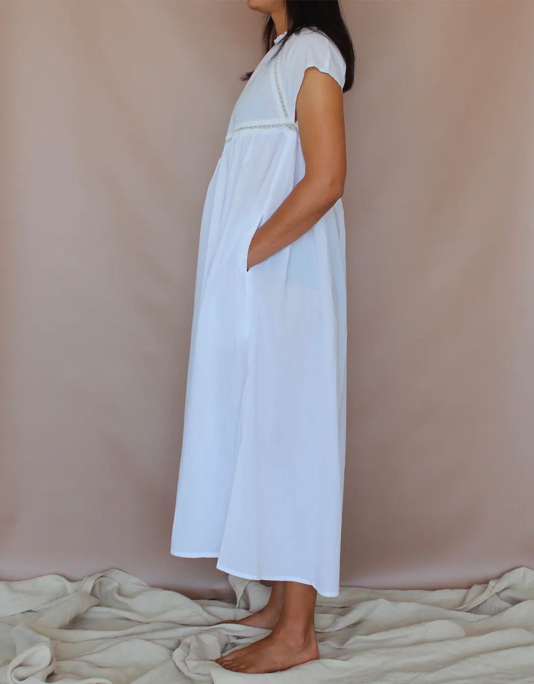 Greta Dress- Crystal White