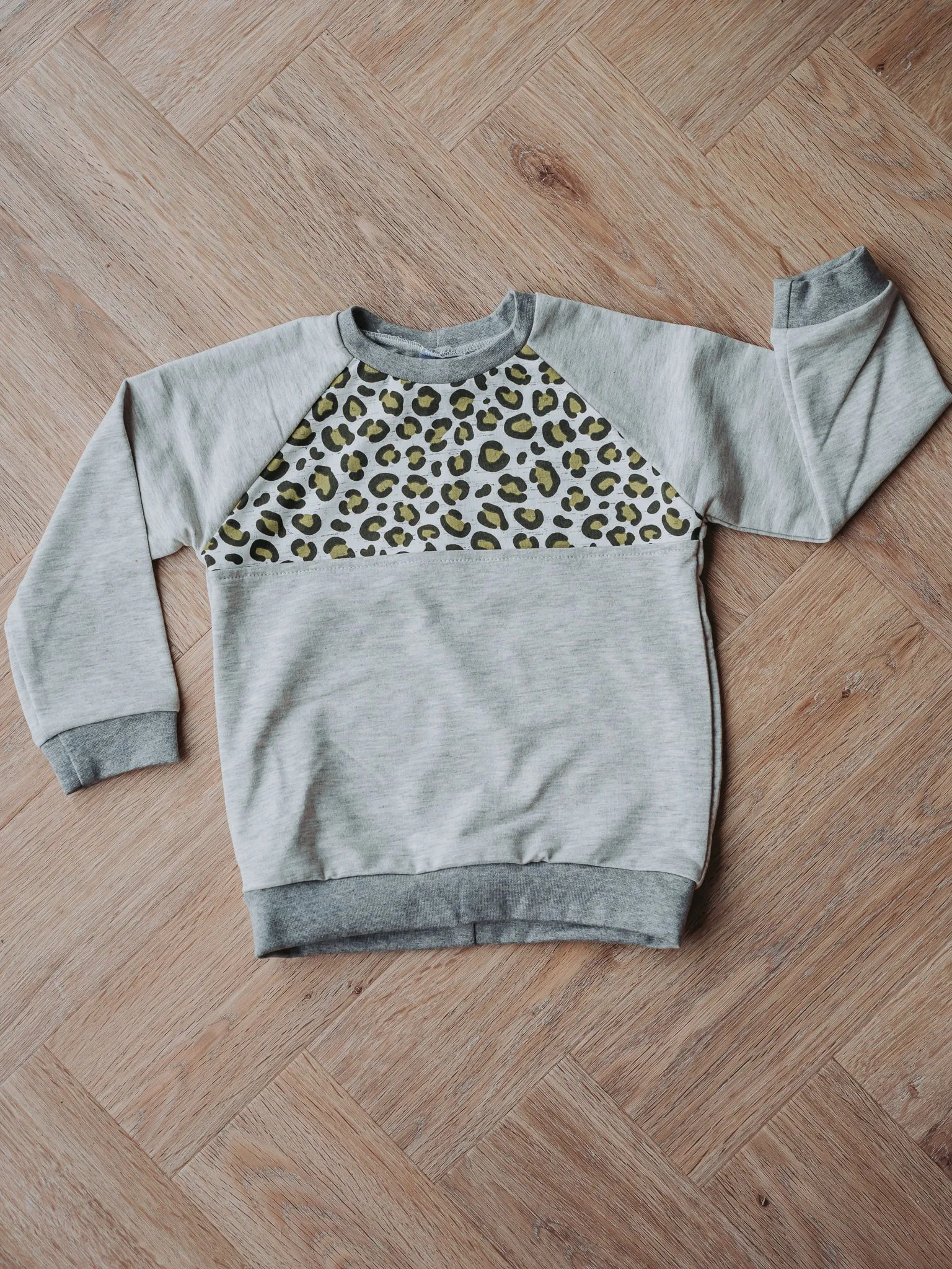 Grey Leopard Sweater
