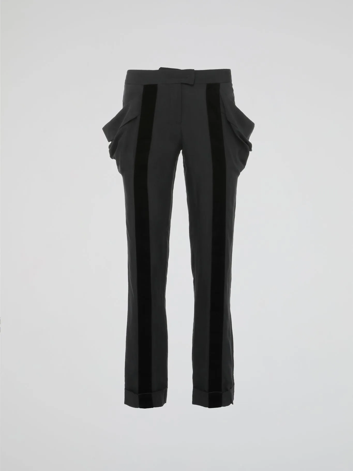 Grey Oversized Pocket Trousers