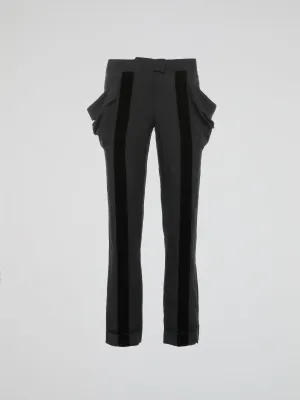 Grey Oversized Pocket Trousers