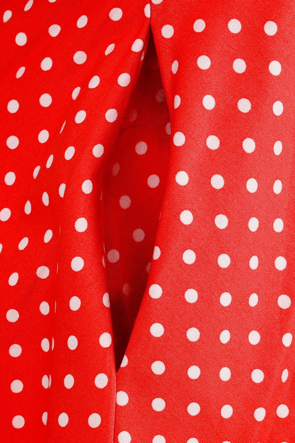 Halter Red Polka Dots 1950s Dress