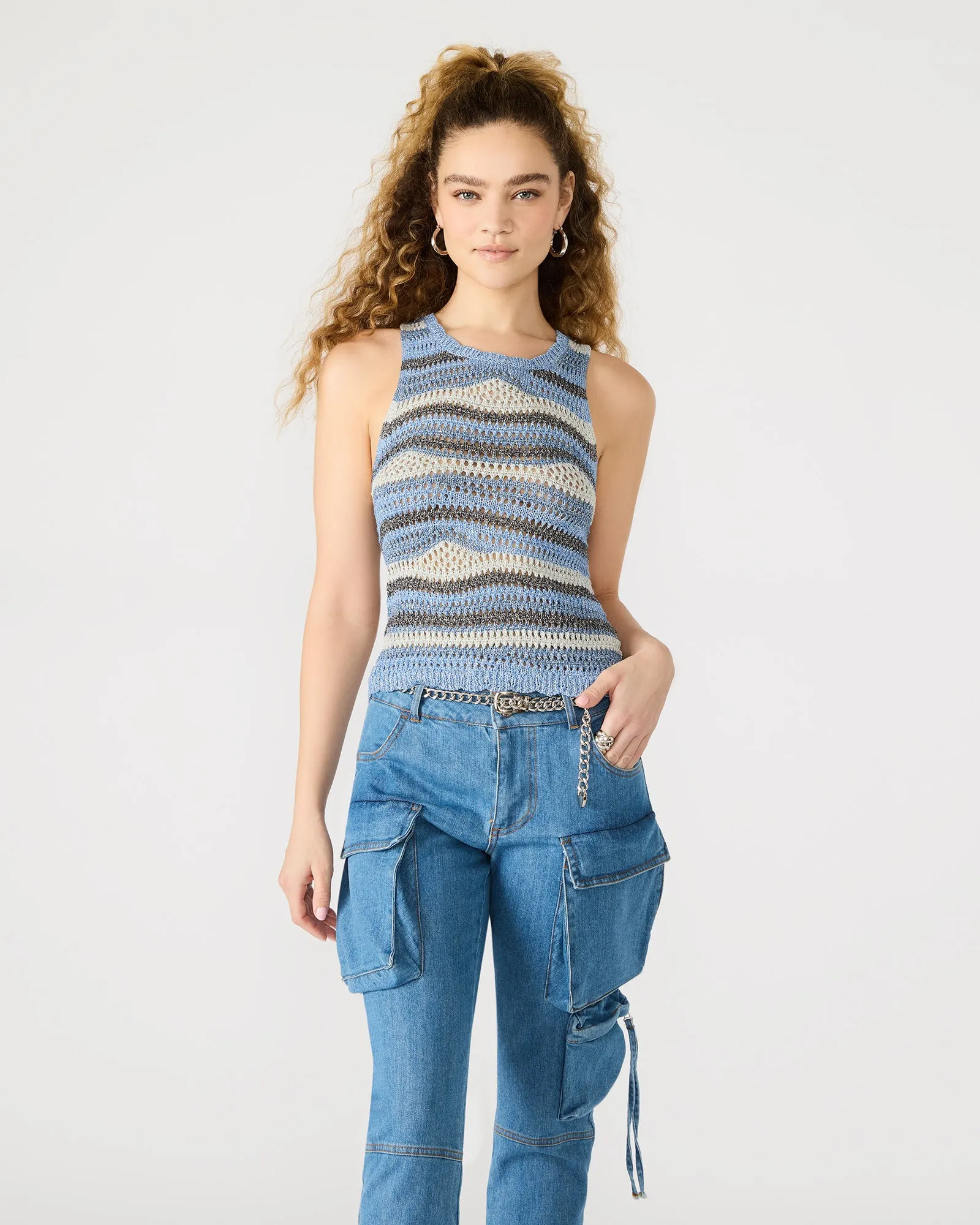 HANNAH TOP BLUE MULTI