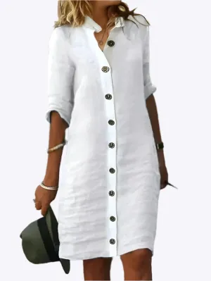Harmonia - Timeless Floral Motif Woman's Summer Dress